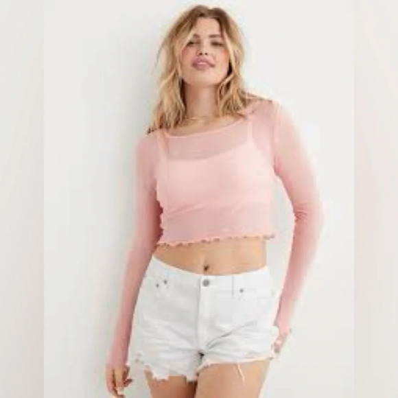 Aerie Magic Mesh Top PINK WONDER
Ladies Medium NWT - Picture 3 of 4